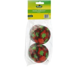 Dehner Schraubdeckel Erdbeeren für Einmachgläser, Ø66 mm, 10er-Set