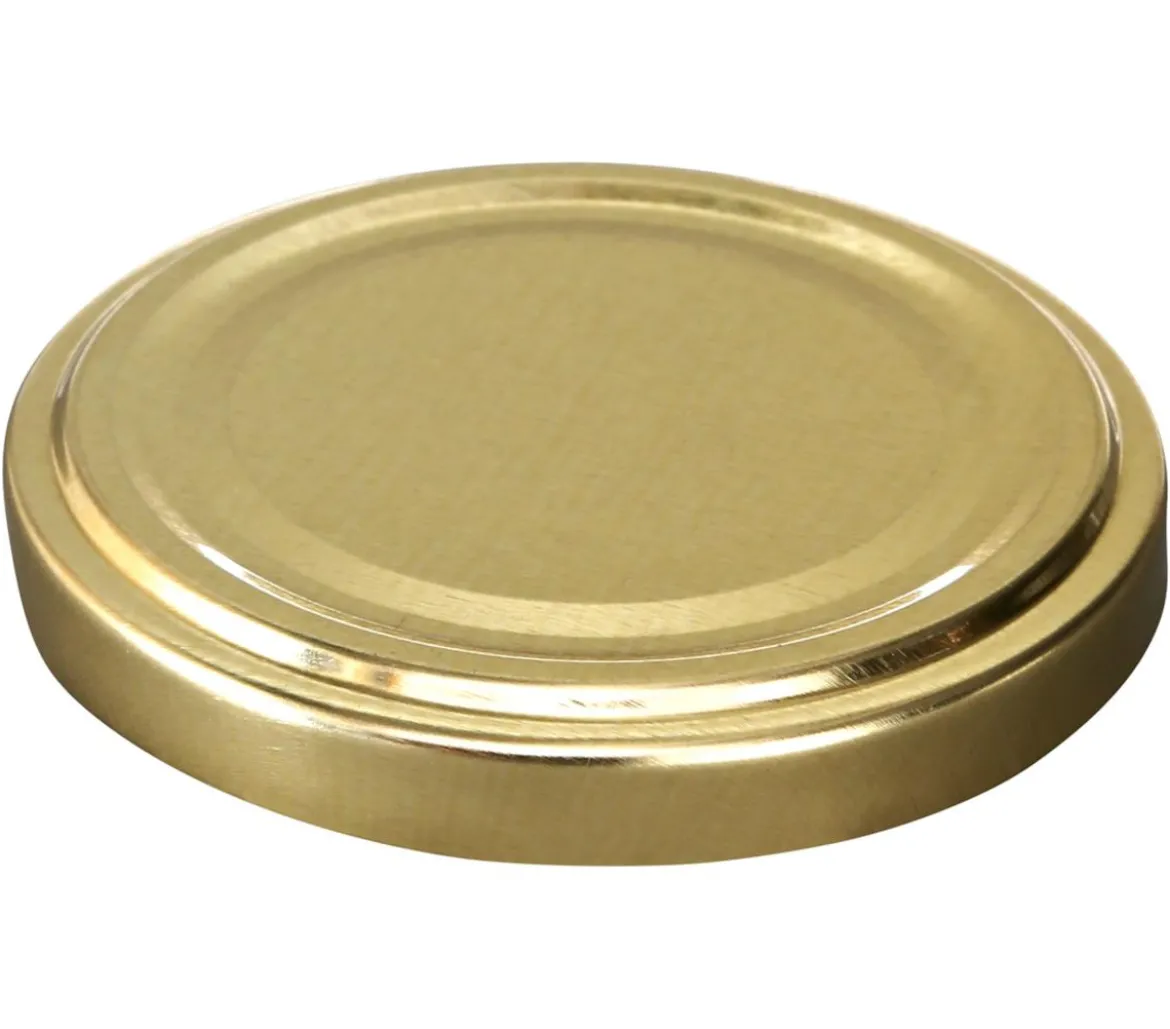 Dehner Schraubdeckel, gold, für Einkochgläser, Ø63 mm, 10er-Set