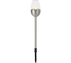 Dehner Solar-Edelstahlleuchte Jaro, 4er-Set