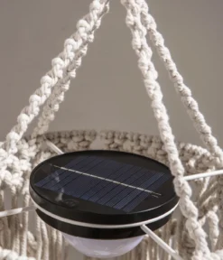 Dehner Solar-Hängelampe Amara, ca. Ø26/H70 cm