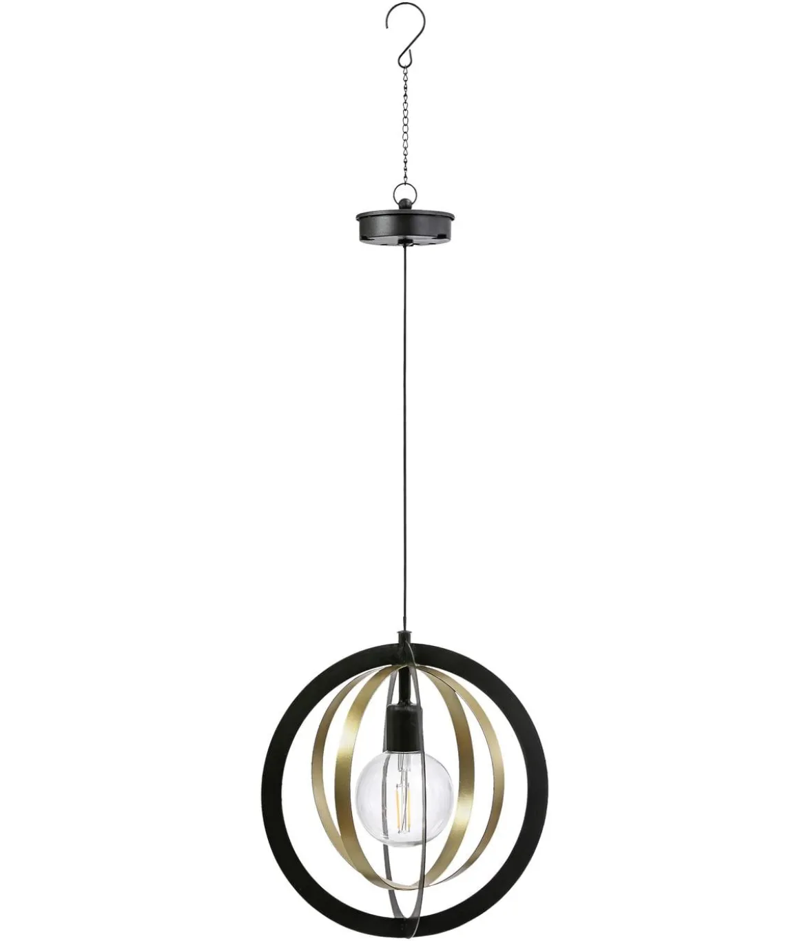 Dehner Solar-Hängelampe Enna, ca. Ø23/H73 cm