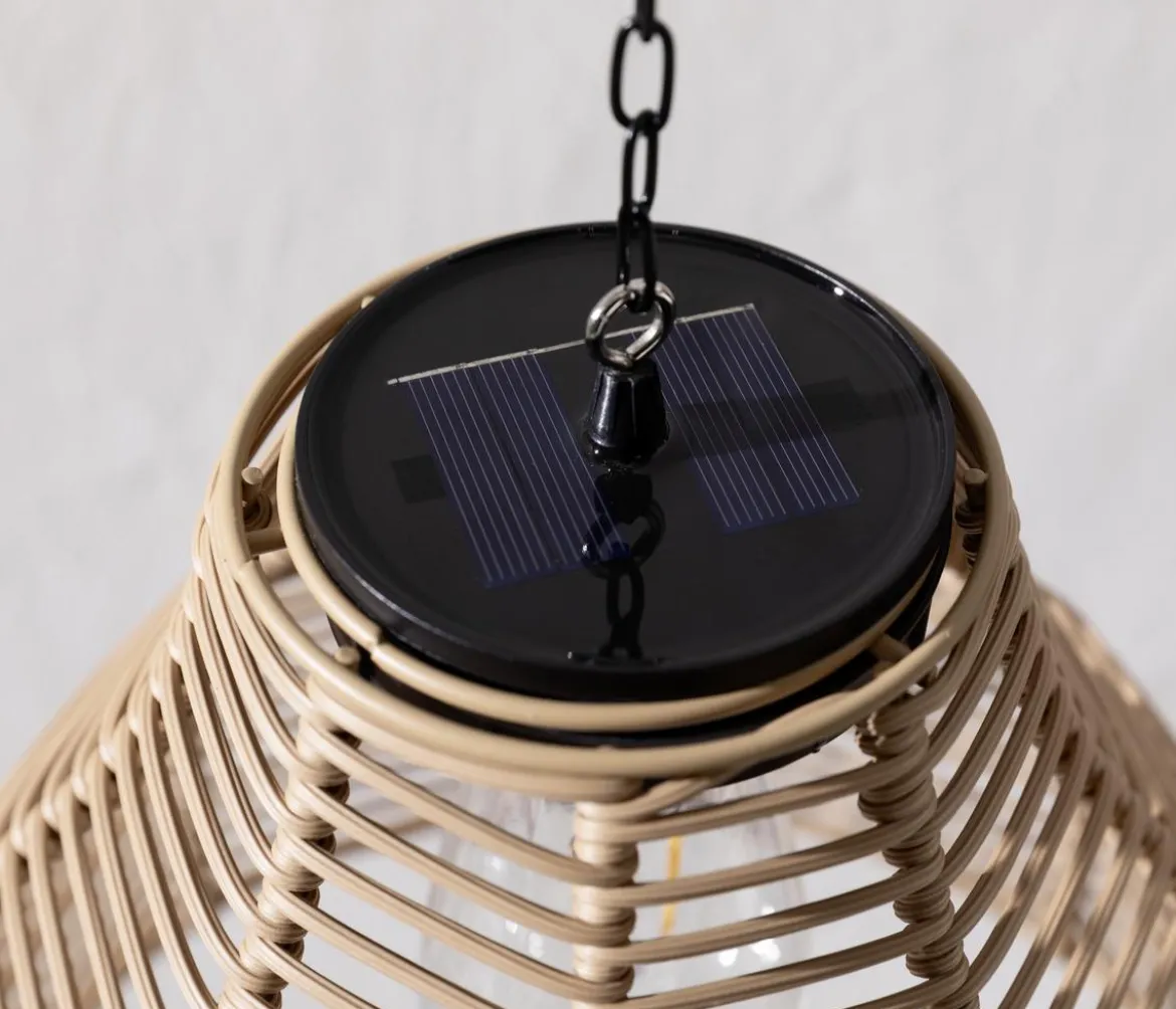 Dehner Solar-Hängelampe Mila, ca. Ø26/H22 cm