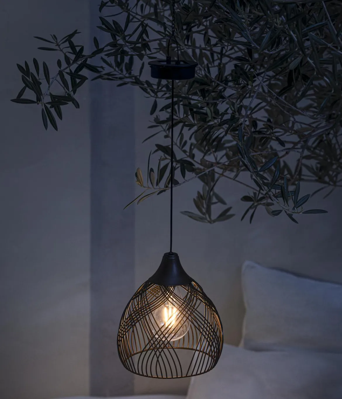 Dehner Solar-Lampe Romy, ca. Ø18/H19 cm