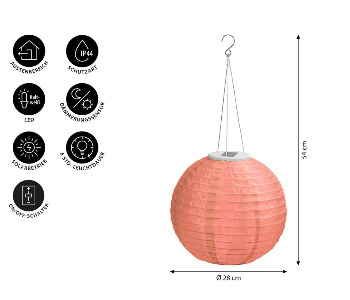 Dehner Solar-Lampion, ca. Ø28 cm