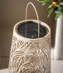 Dehner Solar-Laterne Olea, ca. Ø20/H32 cm