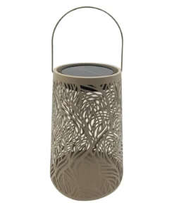 Dehner Solar-Laterne Olea, ca. Ø20/H32 cm