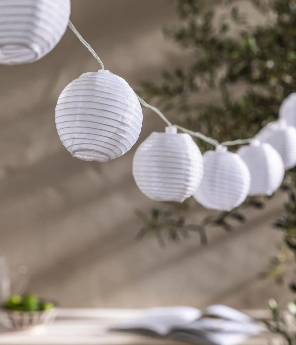 Dehner Solar-Lichterkette Lampion