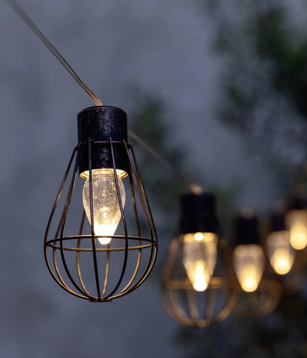 Dehner Solar-Lichterkette Retro