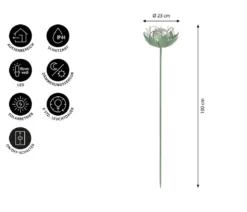 Dehner Solar-Stab Florina, ca. Ø23/H100 cm