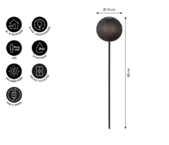 Dehner Solar-Stab Lemba, ca. Ø18/H88 cm