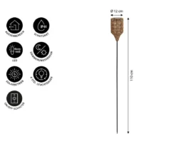 Dehner Solar-Stab Mila, ca. Ø12/H110 cm