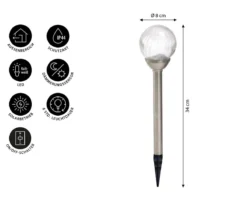 Dehner Solar-Stecker Crackle