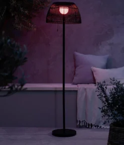 Dehner Solar-Stehleuchte Braga, ca. Ø40/H150 cm