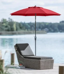Dehner Sonnenschirm Kos, rund, ca. Ø220 cm