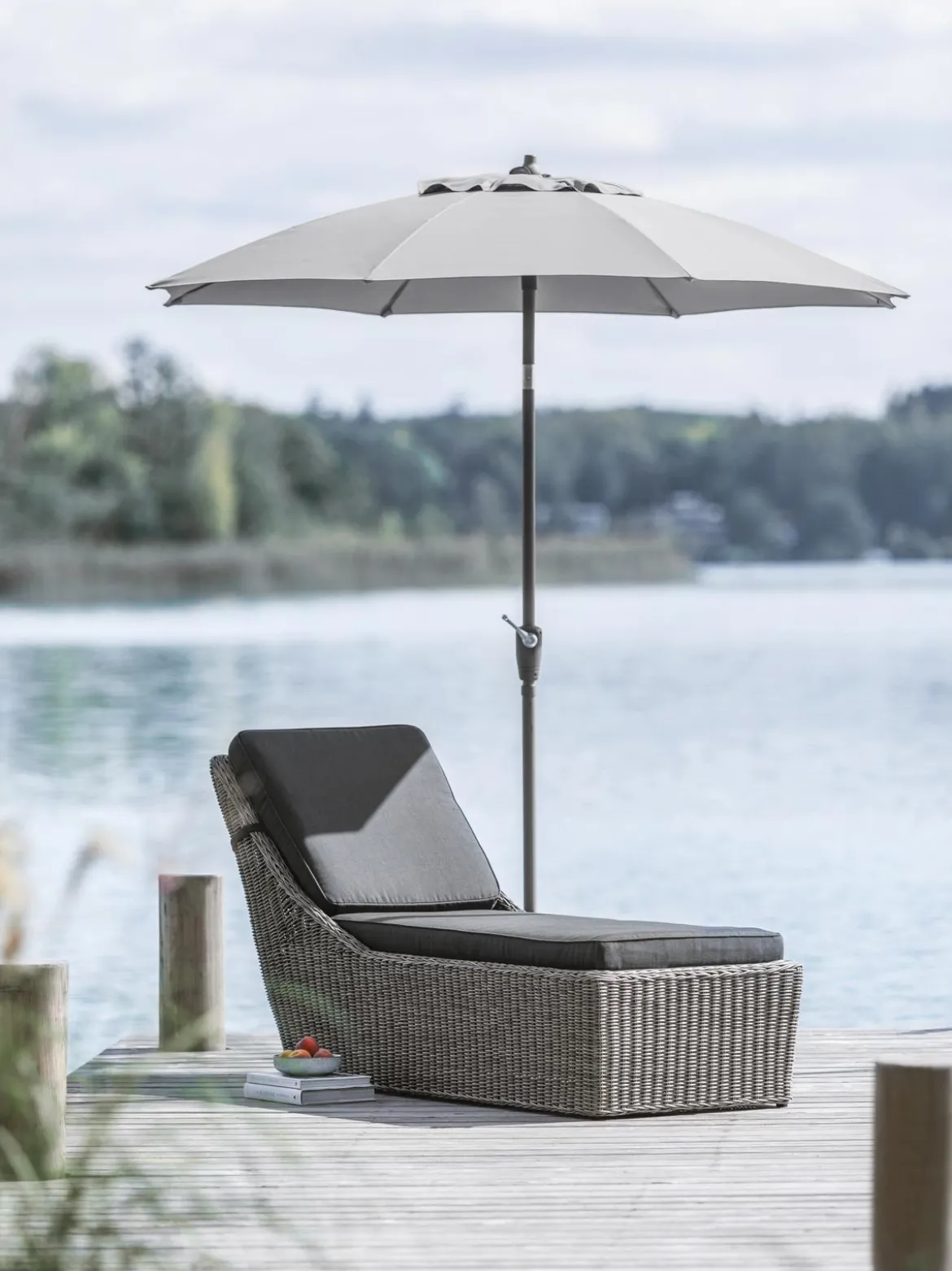 Dehner Sonnenschirm Kos, rund, ca. Ø220 cm