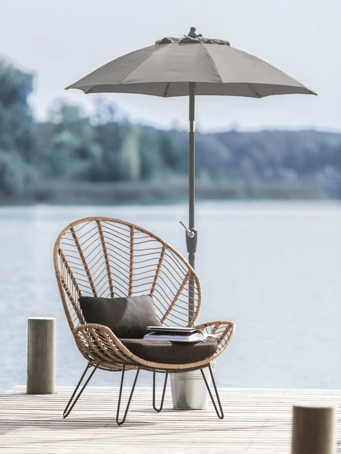 Dehner Sonnenschirm Vido, rund, ca. Ø150 cm