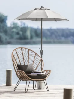 Dehner Sonnenschirm Vido, rund, ca. Ø150 cm