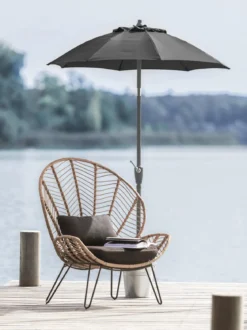Dehner Sonnenschirm Vido, rund, ca. Ø150 cm