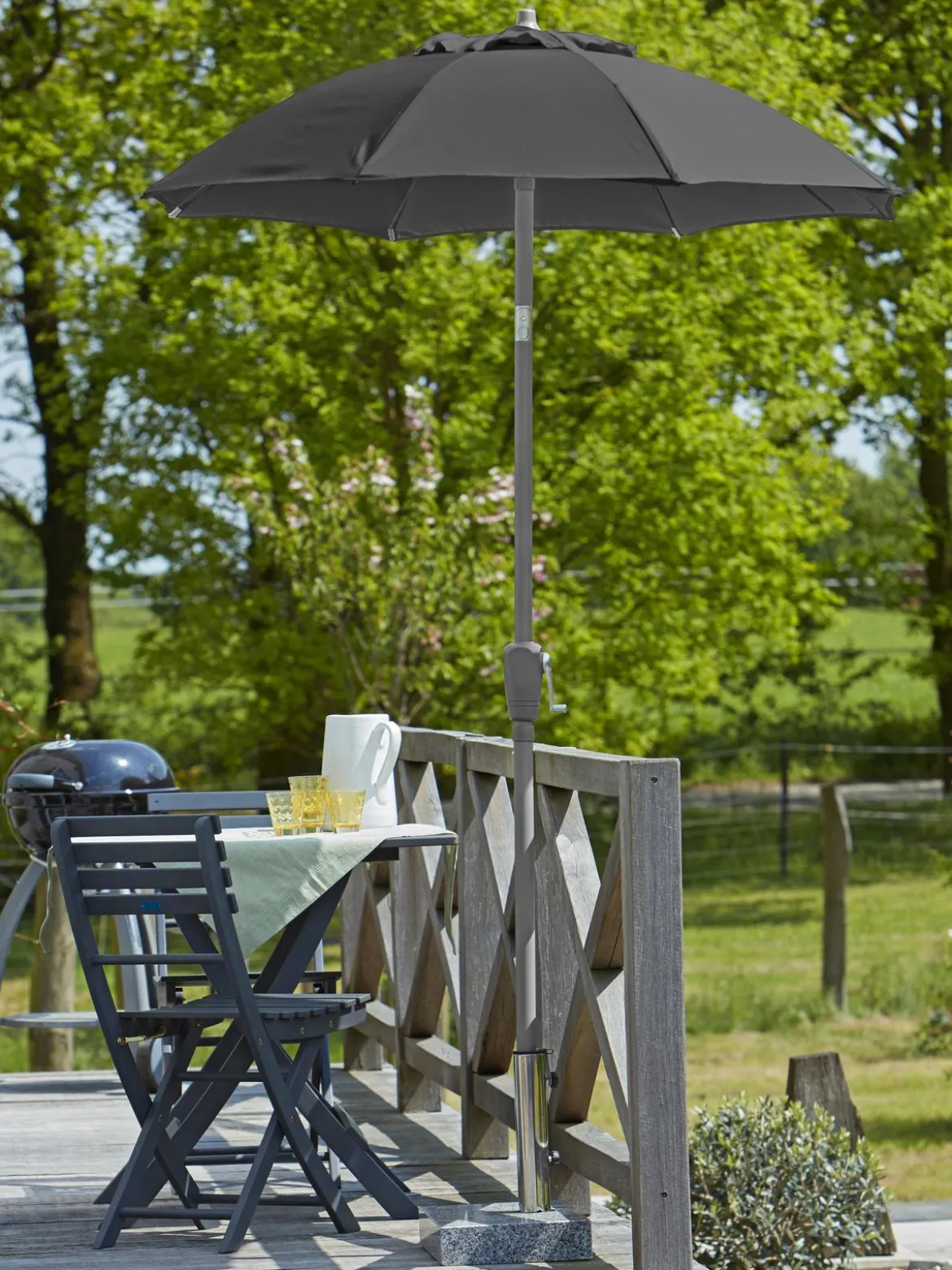 Dehner Sonnenschirm Vido, rund, ca. Ø150 cm