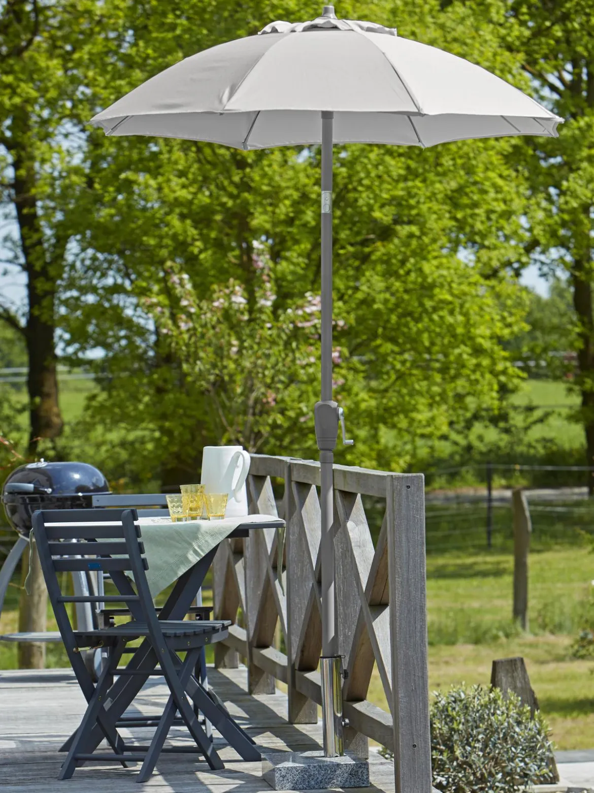 Dehner Sonnenschirm Vido, rund, ca. Ø150 cm