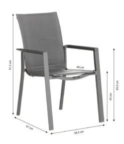 Dehner Stapelstuhl Palermo, ca. B56,5/H91,5/T67 cm