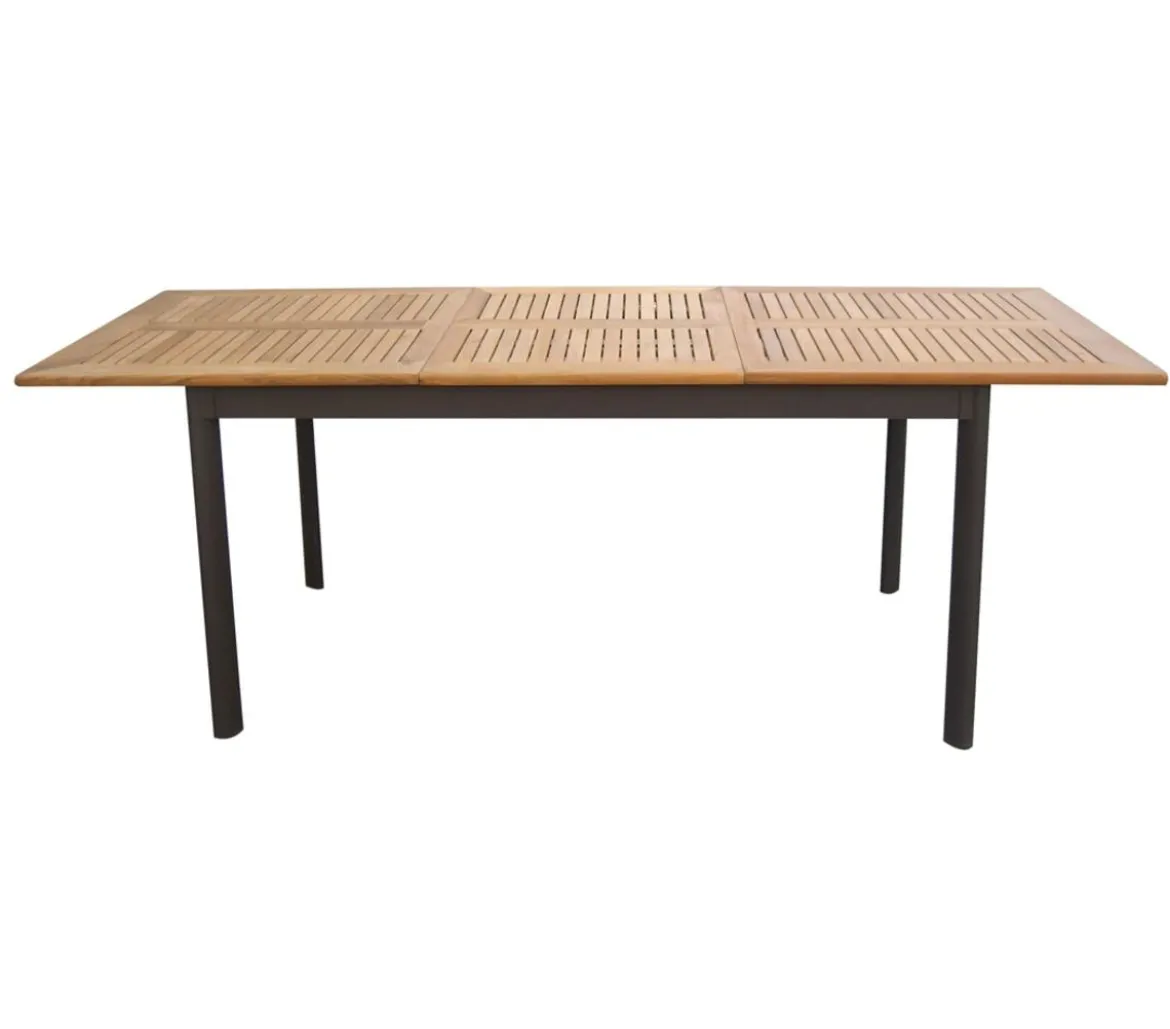 Dehner Teak-Ausziehtisch Colmar, ca. B152-210/H76/T89 cm