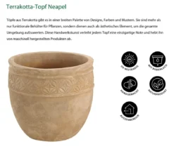 Dehner Terrakotta-Topf Neapel, rund