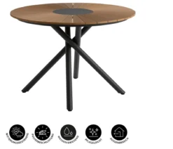 Dehner Tisch Barcelona, ca. Ø110/H76 cm