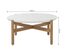 Dehner Tisch Portofino, ca. Ø80/H37,8 cm