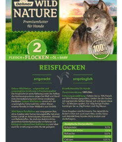 Dehner Wild Nature BARF-Ergänzungsfutter für Hunde Reisflocken