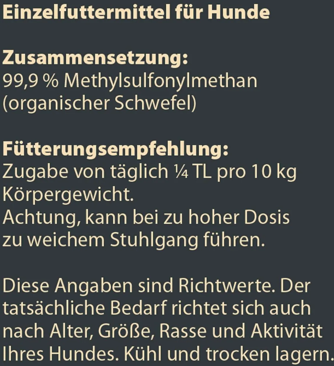 Dehner Wild Nature BARF-Ergänzungsfutter für Hunde MSM