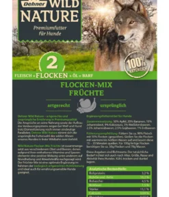 Dehner Wild Nature BARF-Ergänzungsfutter für Hunde Flocken-Mix Früchte