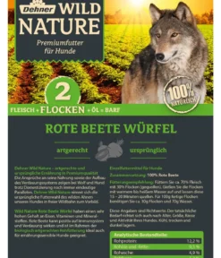 Dehner Wild Nature BARF-Ergänzungsfutter für Hunde Rote Beete Würfel