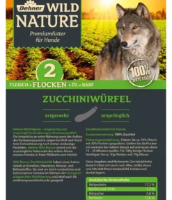 Dehner Wild Nature BARF-Ergänzungsfutter für Hunde Zucchiniwürfel