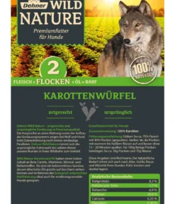 Dehner Wild Nature BARF-Ergänzungsfutter für Hunde Karottenwürfel