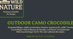 Dehner Wild Nature Hundespielzeug Outdoor Camo Crocodile