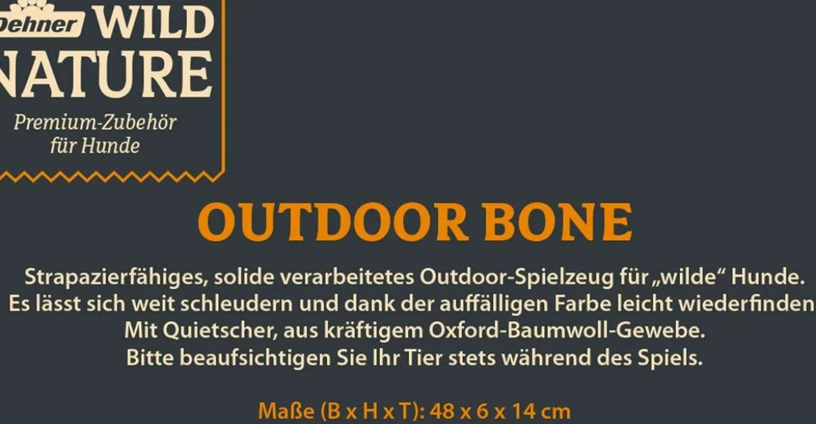 Dehner Wild Nature Hundespielzeug Outdoor Bone
