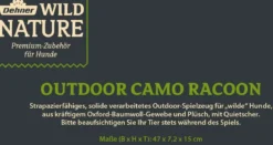 Dehner Wild Nature Hundespielzeug Outdoor Camo Racoon