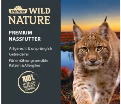 Dehner Wild Nature Nassfutter für Katzen Unterholz Senior, Wildschwein, 6 x 200 g/400 g