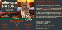 Dehner Wild Nature Nassfutter für Katzen Hochmoor Adult, Ente & Pute, 6 x 200 g/400 g