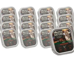 Dehner Wild Nature Nassfutter für Katzen Hochmoor Adult, Ente & Pute, 16 x 100 g
