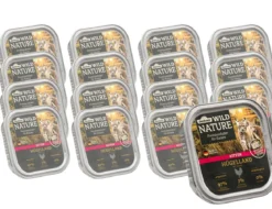 Dehner Wild Nature Nassfutter für Katzen Hügelland Kitten, Huhn, 16 x 100 g