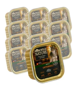 Dehner Wild Nature Nassfutter für Hunde Unterholz Adult, 11 x 150 g