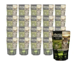 Dehner Wild Nature Nassfutter für Hunde Mono-Protein Adult, Pferd