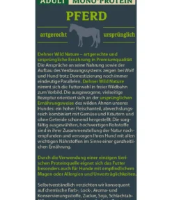 Dehner Wild Nature Nassfutter für Hunde Mono-Protein Adult, Pferd