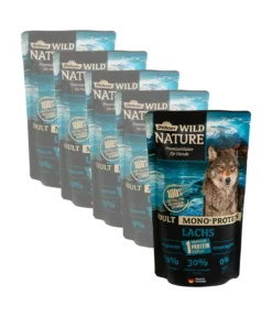 Dehner Wild Nature Nassfutter für Hunde Mono-Protein Adult, Lachs