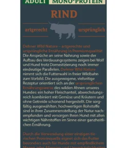 Dehner Wild Nature Nassfutter für Hunde Mono-Protein Adult, Rind