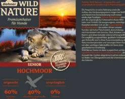Dehner Wild Nature Nassfutter für Hunde Hochmoor Senior, Ente