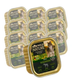 Dehner Wild Nature Nassfutter für Hunde Bergweide Adult, 11 x 150 g