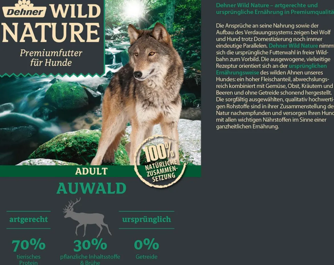Dehner Wild Nature Nassfutter für Hunde Probier-Set, 6 x 800 g